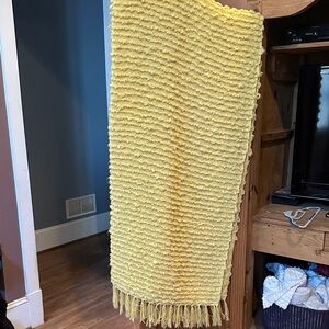 Artisan Ny Home Mustard Textured Throw Blanket